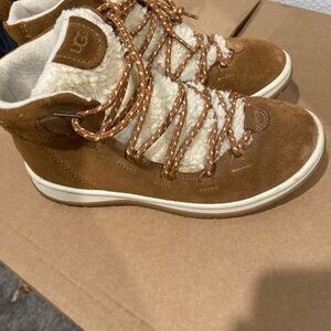 UGG Brown Suede High-Top Sneakers